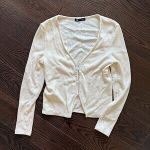 Zara White Knit Sweater
